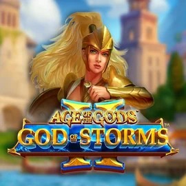 Official Slots logo: Age Of The Gods: God Of Storms 2 by Playtech at Gransino Casino
