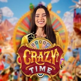 Official Live Casino logo: Crazy Time by Evolution at Gransino Casino