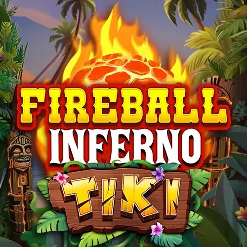 Official Slots logo: Fireball Inferno Tiki by NetEnt at Gransino Casino