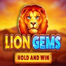 Lion Gems Hold and Win slot logo by Playson at Gransino Casino