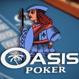 Oasis Poker by Nucleus Gaming, showcased at casinogransinoo.com – game logo
