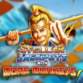 Stellar Jackpots with More Monkeys logo by Lightning Box Game Gransino Casino